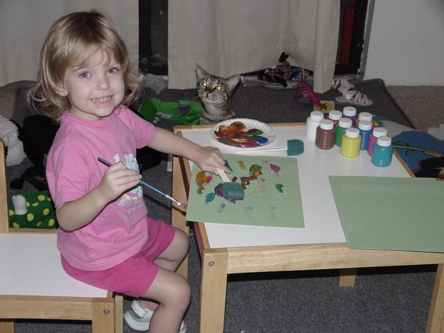 Using a brush & Sponge